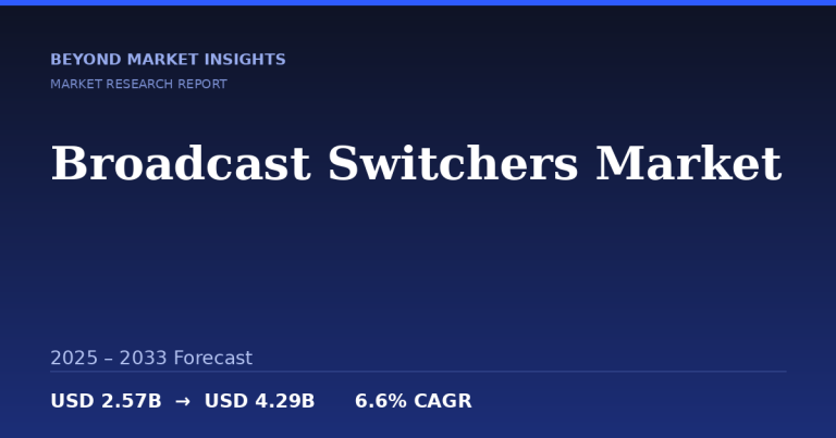 Broadcast Switchers Market